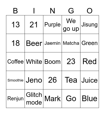 Bingo womnwoo Bingo Card