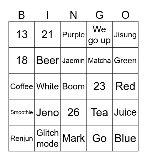 Bingo womnwoo Bingo Card