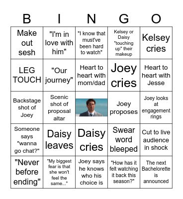 Bachelor Finale!! Bingo Card