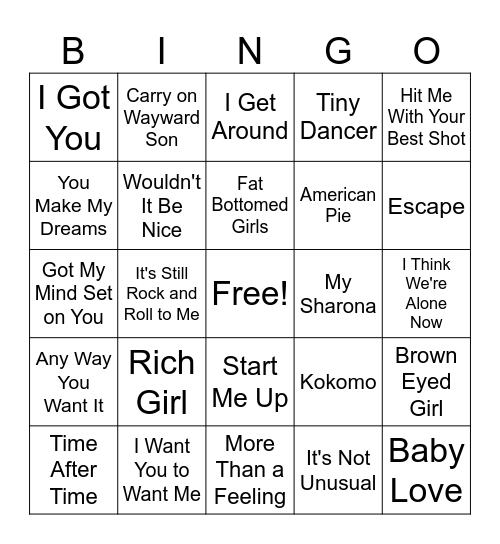 Bingo Mix Bingo Card