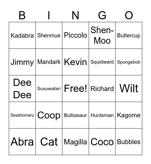 Reorbit Bingo Card