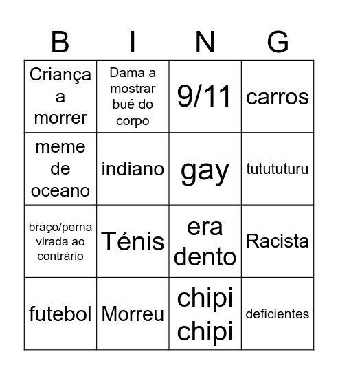 reels Bingo Card