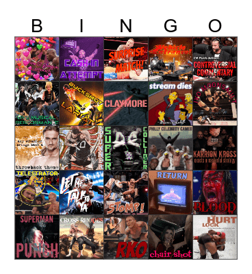 🏟️ Baked Bingo: WrestleMania XL: Night Two🏟️ Bingo Card