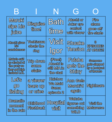 M.D.N.W. Series Bingo Card