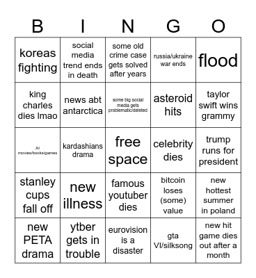 2024 bingo Card