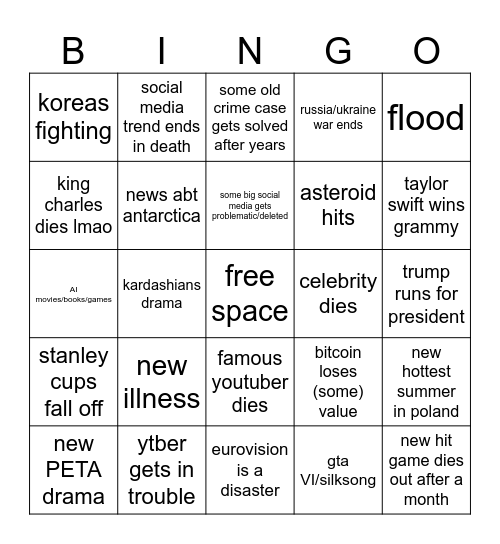 2024 bingo Card