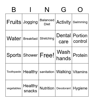 "NAH" BINGO Card