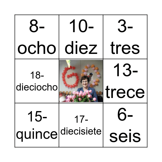 Bingo  la maestra Marie-Louise Bingo Card