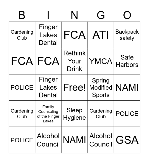 CMS Health FAIR Bingo Card