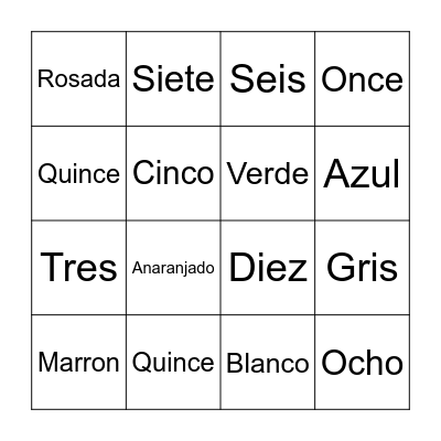 Loteria Bingo Card