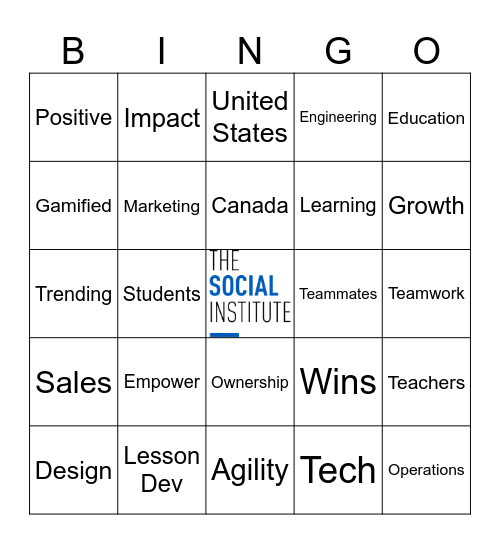 TSI Bingo 2024 Bingo Card