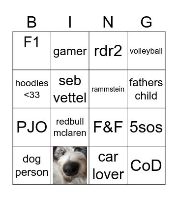 atlas's Bingo Card
