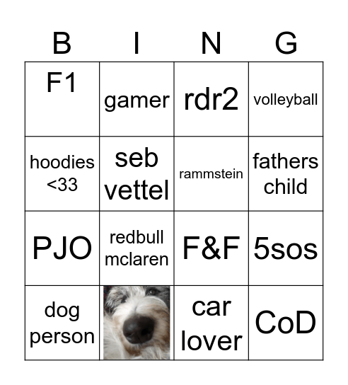 atlas's Bingo Card