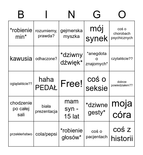 FLOREK Bingo Card