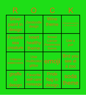 Norfolk Rocks Kindness Bingo 6 Bingo Card