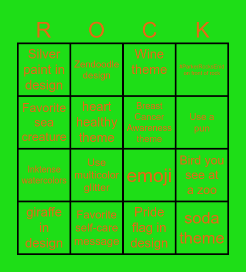 Norfolk Rocks Kindness Bingo 6 Bingo Card