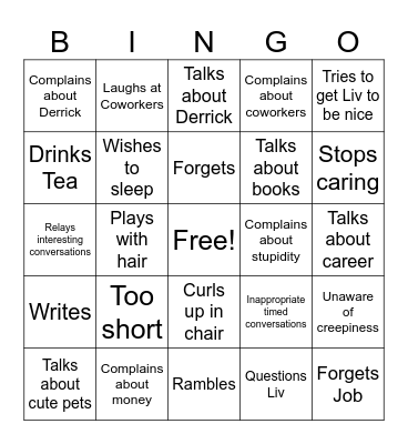 Melinda Bingo Card