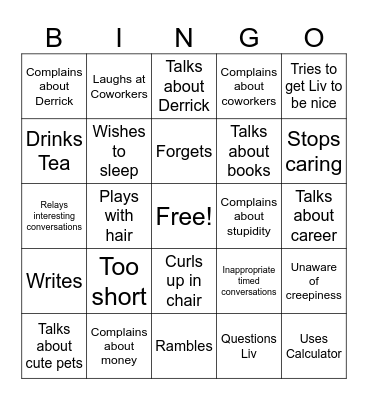 Melinda Bingo Card