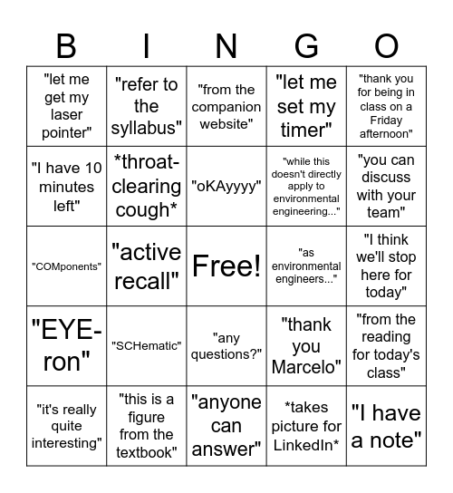 Hua BingoI Bingo Card