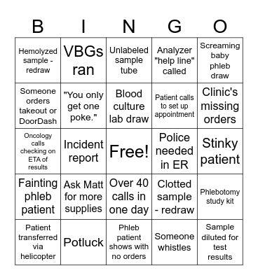 SPC Lab Week 2024 Bingo Card