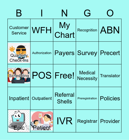 Patient Access Week 2024 Bingo Card