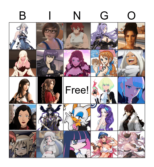 H*rny Bingo Card