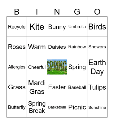 🌈HAPPY SPRING🌹 Bingo Card