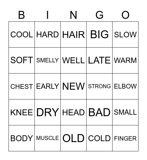 AT THE HOTEL Bingo Card