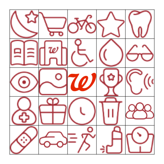 Walgreens Take Your Kids To Work Day Bingo Card