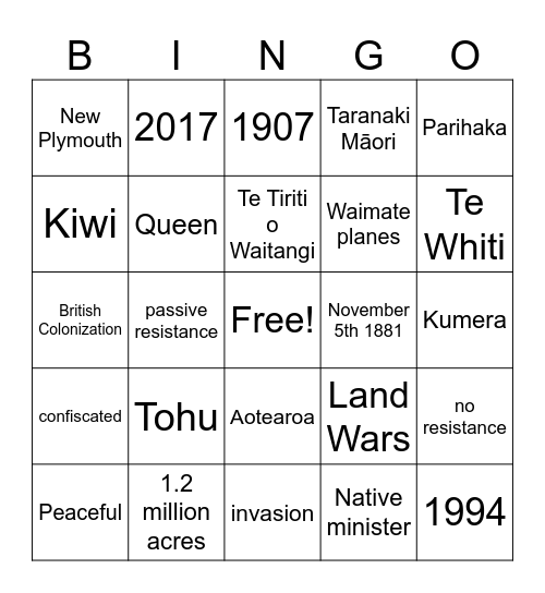 Wall Walk Bingo! Bingo Card