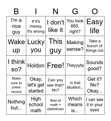 BIOS 661 Bingo Card