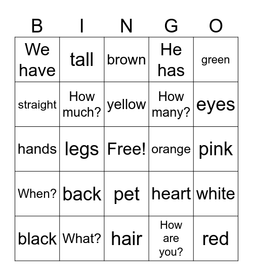 3rd Qtr review Bingo Card