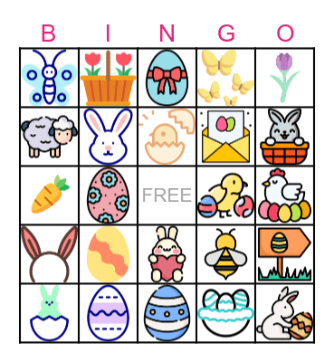 Bunny BINGO #2 Bingo Card