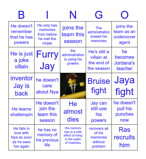 Evil Jay Theories Bingo Card