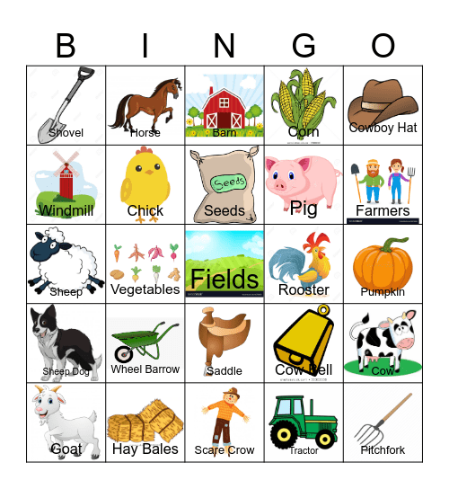 FARM Bingo Card