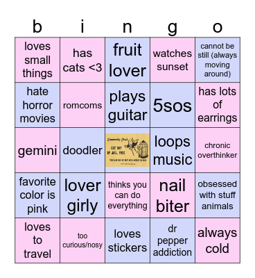 lily bingo Card