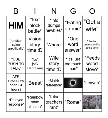 5010 Bingo Card