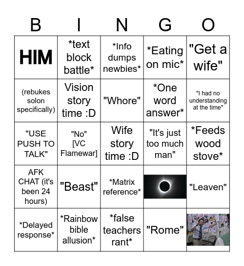 5010 Bingo Card