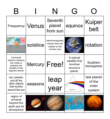 Unit 3 BINGO Card