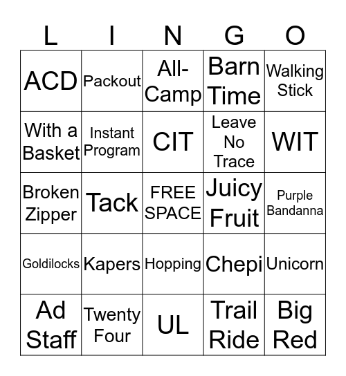 Bingo Card