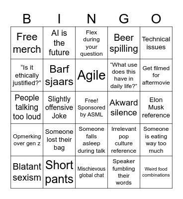 Execut bingo 2024 Bingo Card