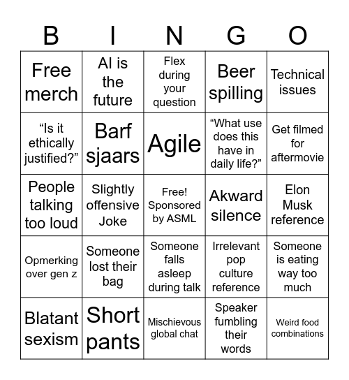 Execut bingo 2024 Bingo Card