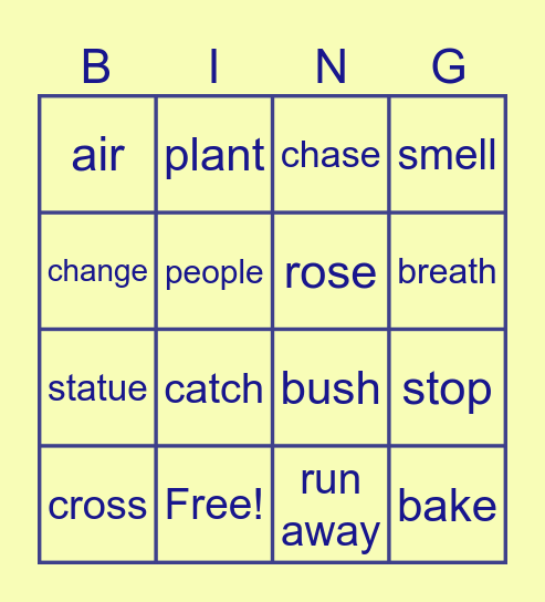 Living/nonliving things Bingo Card