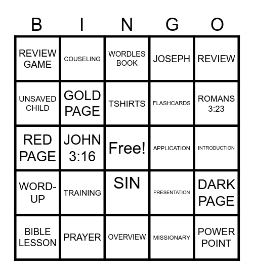 GNC BINGO Card