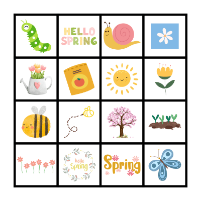 Spring Bingo Card