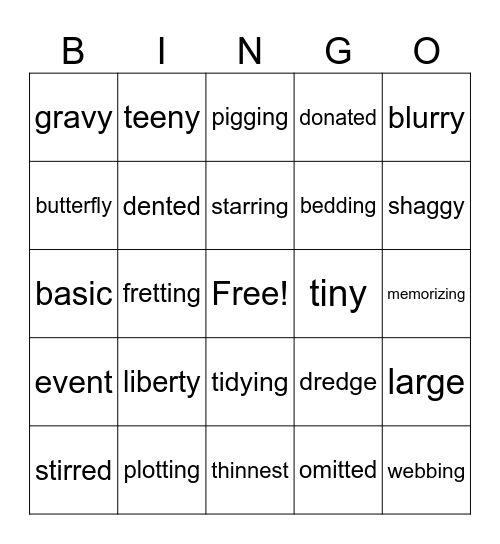 Lex Margaret Nia Hitch week of 4/8/24 Bingo Card