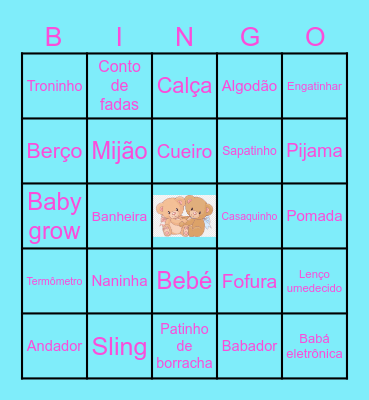 Baby Bingo Card