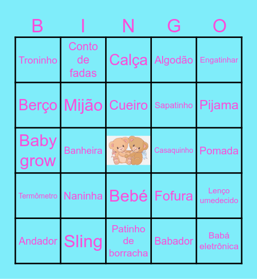 Baby Bingo Card