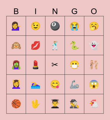 Emoji Bingo Card