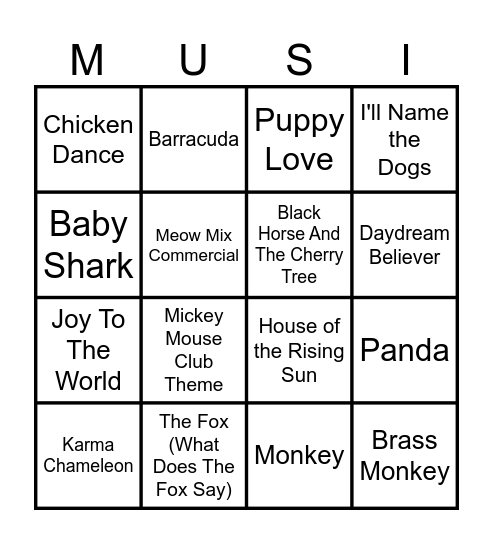 THE SECRET LIFE OF PETS Bingo Card